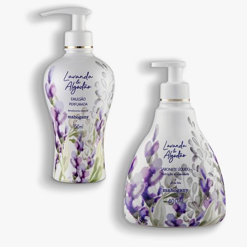 Kit Lavanda & Algodão Sabonete Líquido e Hidratante