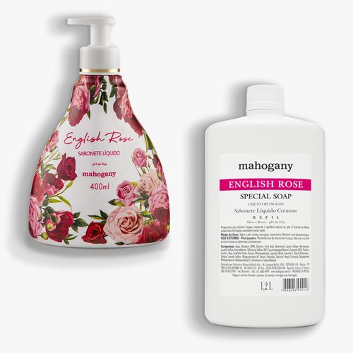Kit English Rose Sabonete Líquido