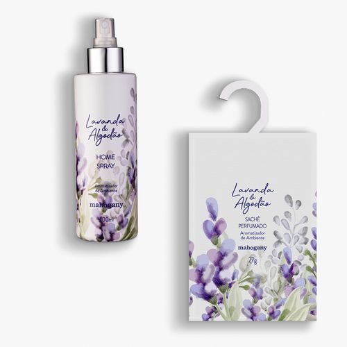 Kit de Perfumação de Ambiente Lavanda & Algodão
