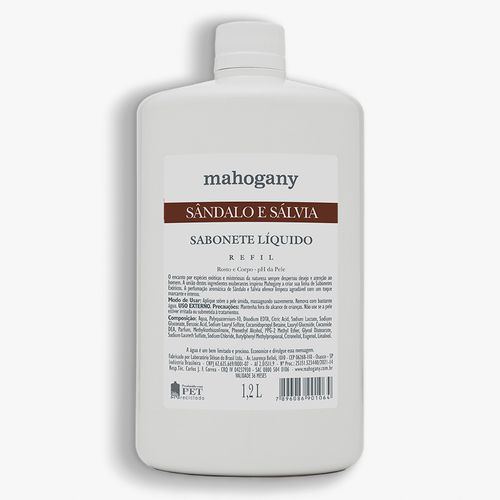 Sabonete Líquido Sândalo e Salvia Refil 1,2L