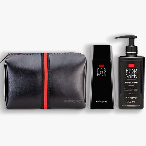 Combo For Men Fragrância e Sabonete Tripla Ação com Necessaire