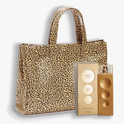 Kit Tote Bag Wild Cat e Fragrância Make me Fever Gold