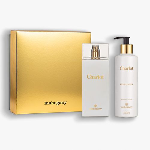 Kit Charlot Fragrância Desodorante Corporal e  Hidratante com Caixa