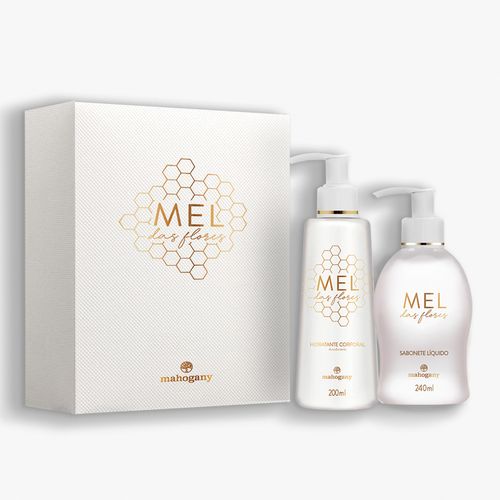 Kit Mel das Flores Sabonete Líquido 240 ml e Hidratante 200 ml