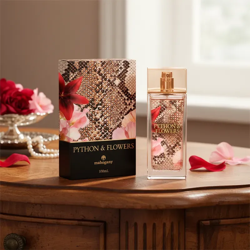 Fragrância Desodorante Corporal Python & Flowers 100ml - Mahogany ...