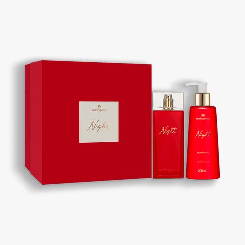 Kit Mahogany Night Fragrância Desodorante Corporal 100ml e Hidratante 200ml