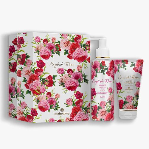 Kit Hidratante Corporal 100ml e Sabonete Líquido 200ml English Rose